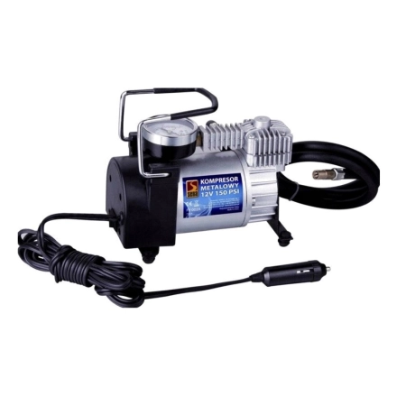 Kompresor Metalowy Samochodowy 12V=150 PSI 10Bar